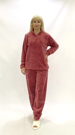 Женская пушистая махровая пижама