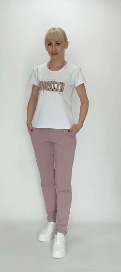 Летний женский костюм футболка и штаны